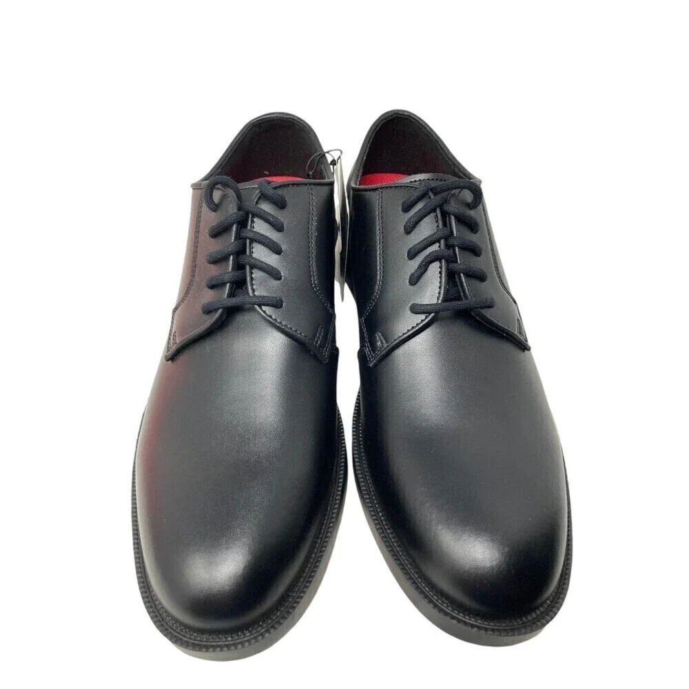 Skechers Oxford Shoes Men's Size 8.5 Black Work Footwear Relaxed Fit Rylon SR